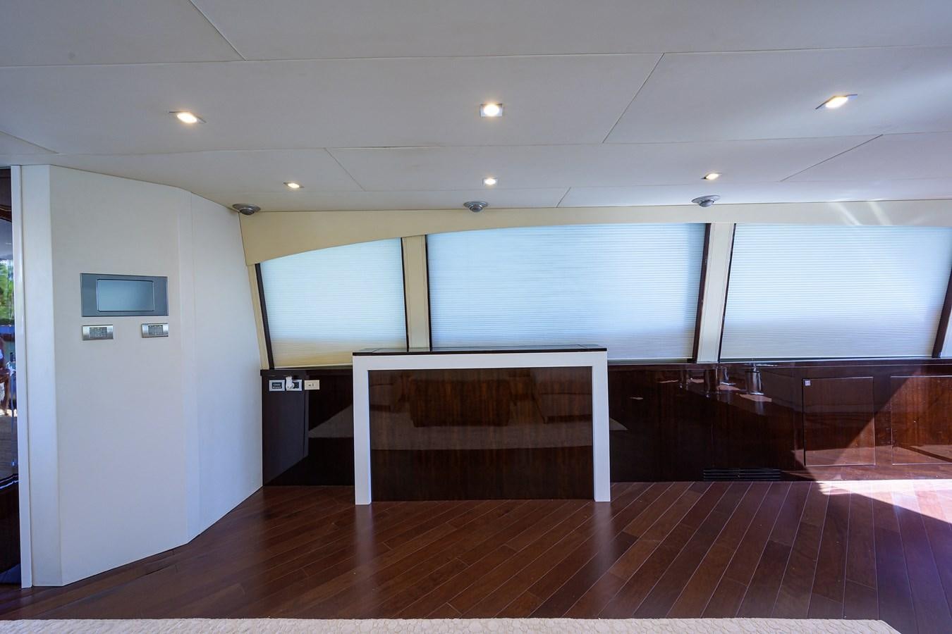 a room with a large screen aboard ALGORYTHM Yacht for Sale