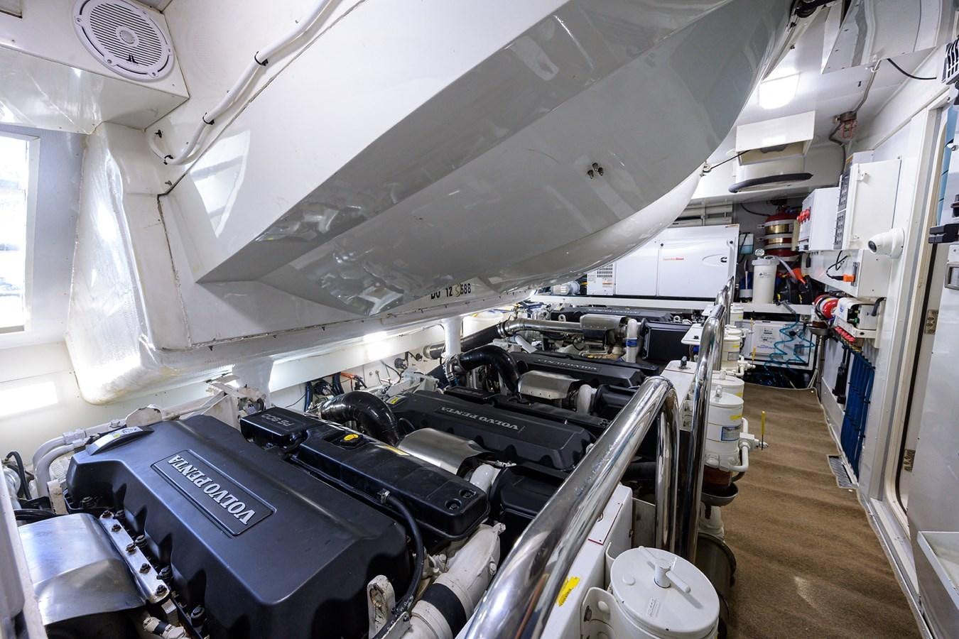 a large room with machinery aboard ALGORYTHM Yacht for Sale