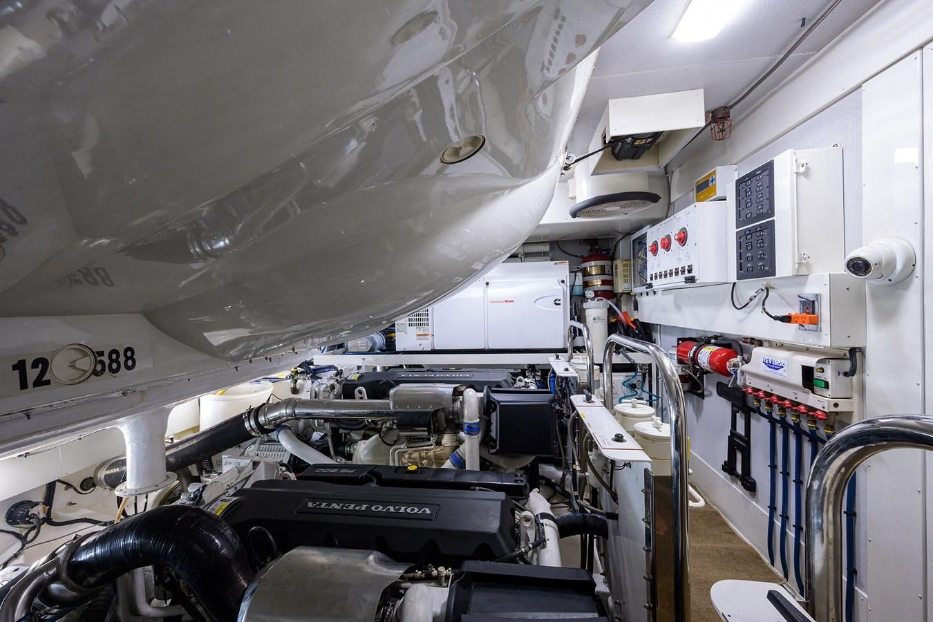 a room with machinery and equipment aboard ALGORYTHM Yacht for Sale