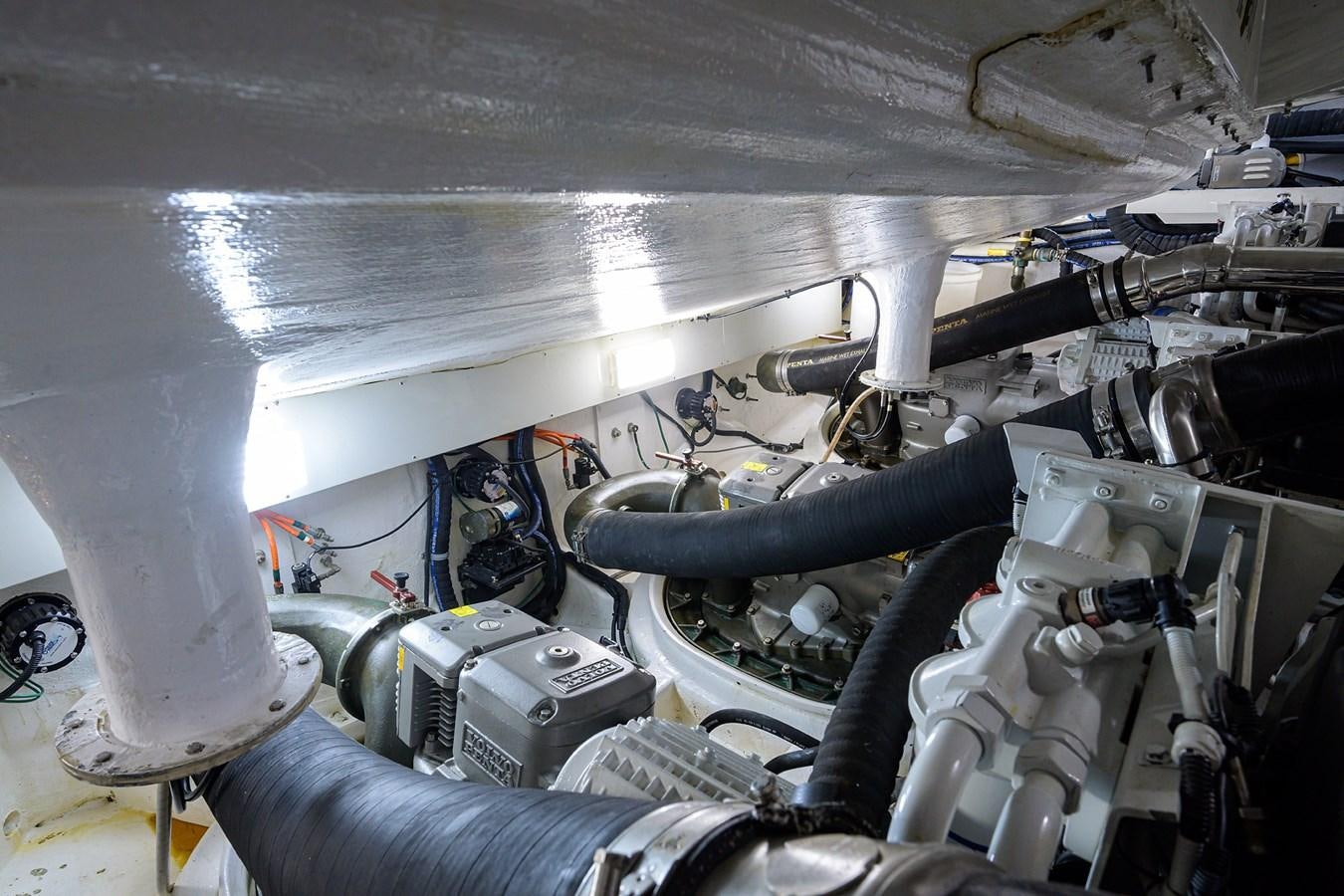 the inside of a car aboard ALGORYTHM Yacht for Sale