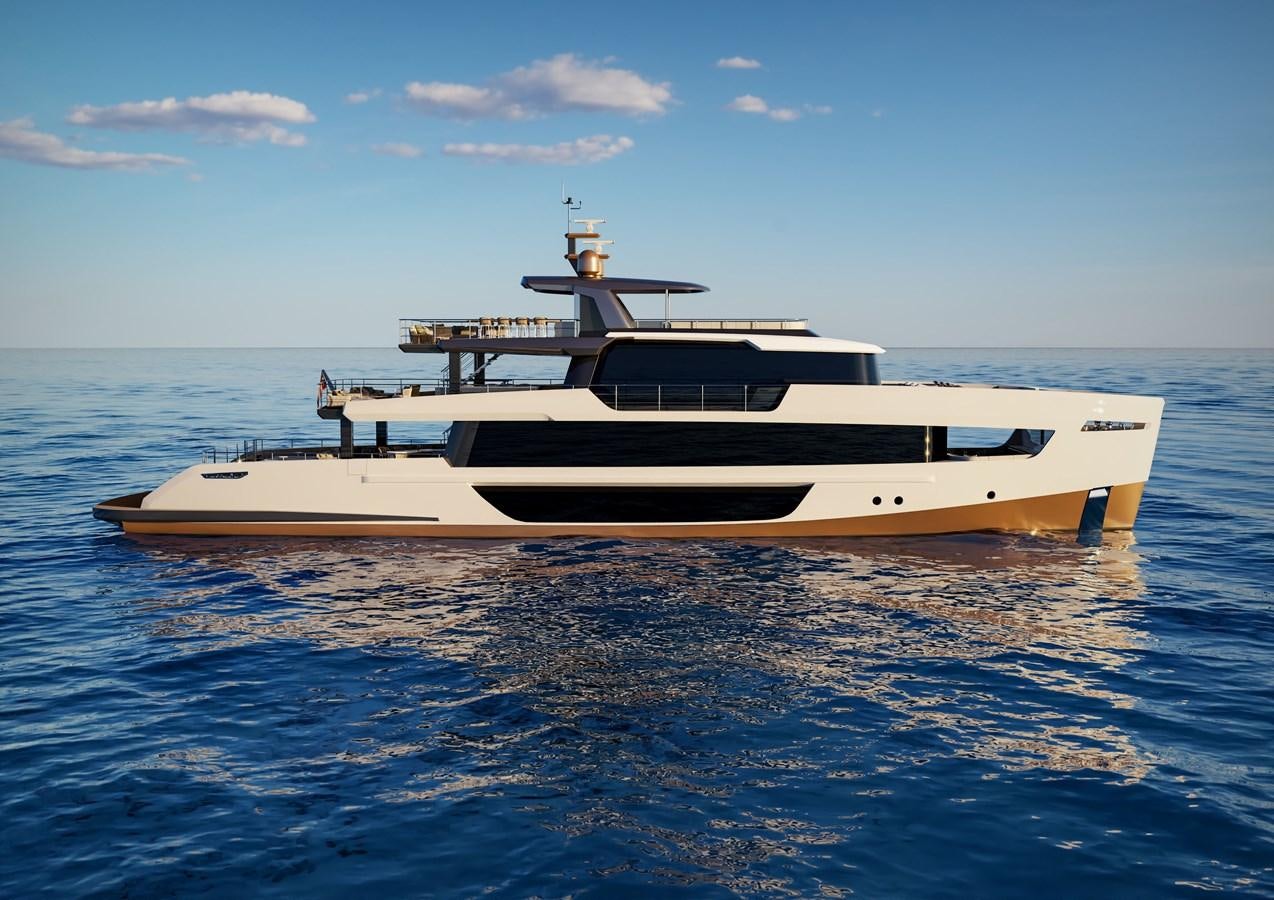 a boat in the water aboard PICCOLO Yacht for Sale