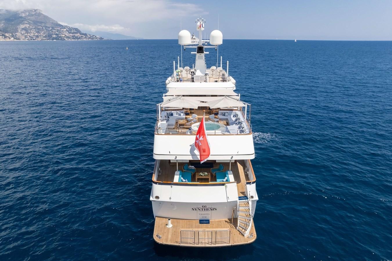 a boat in the water aboard SYNTHESIS 66 Yacht for Sale