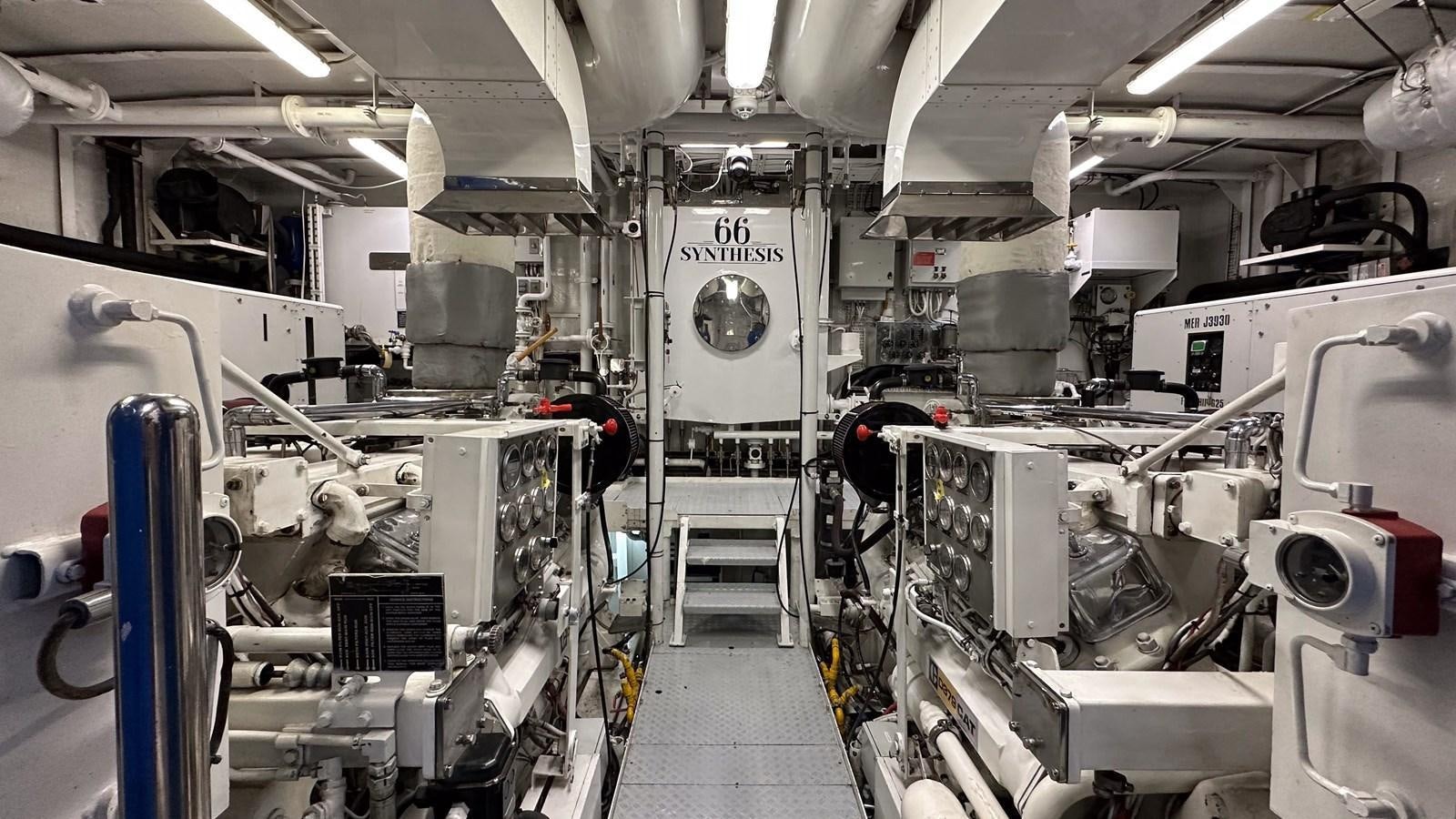 a room with machinery aboard SYNTHESIS 66 Yacht for Sale