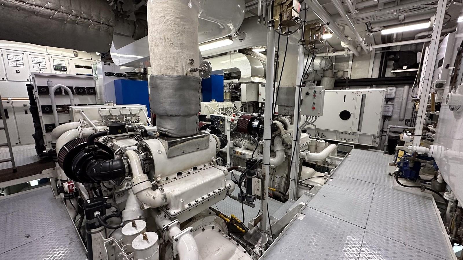 a large factory machinery aboard SYNTHESIS 66 Yacht for Sale
