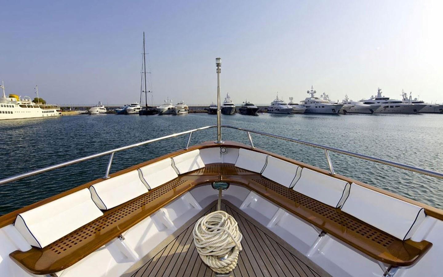 a boat in the water aboard JUNESTAR Yacht for Sale