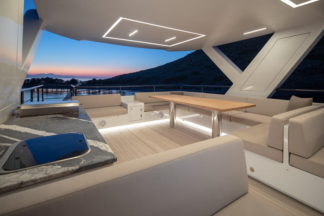inside of a plane aboard EZGY Yacht for Sale