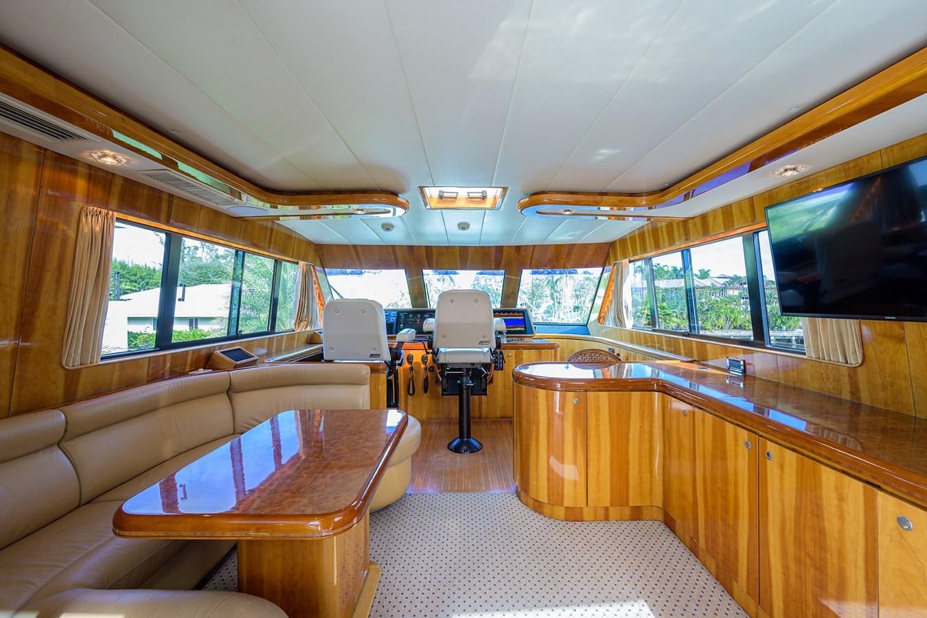 inside of a bus aboard 82 Yacht for Sale