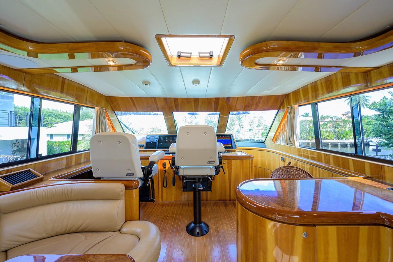 inside of a bus aboard 82 Yacht for Sale