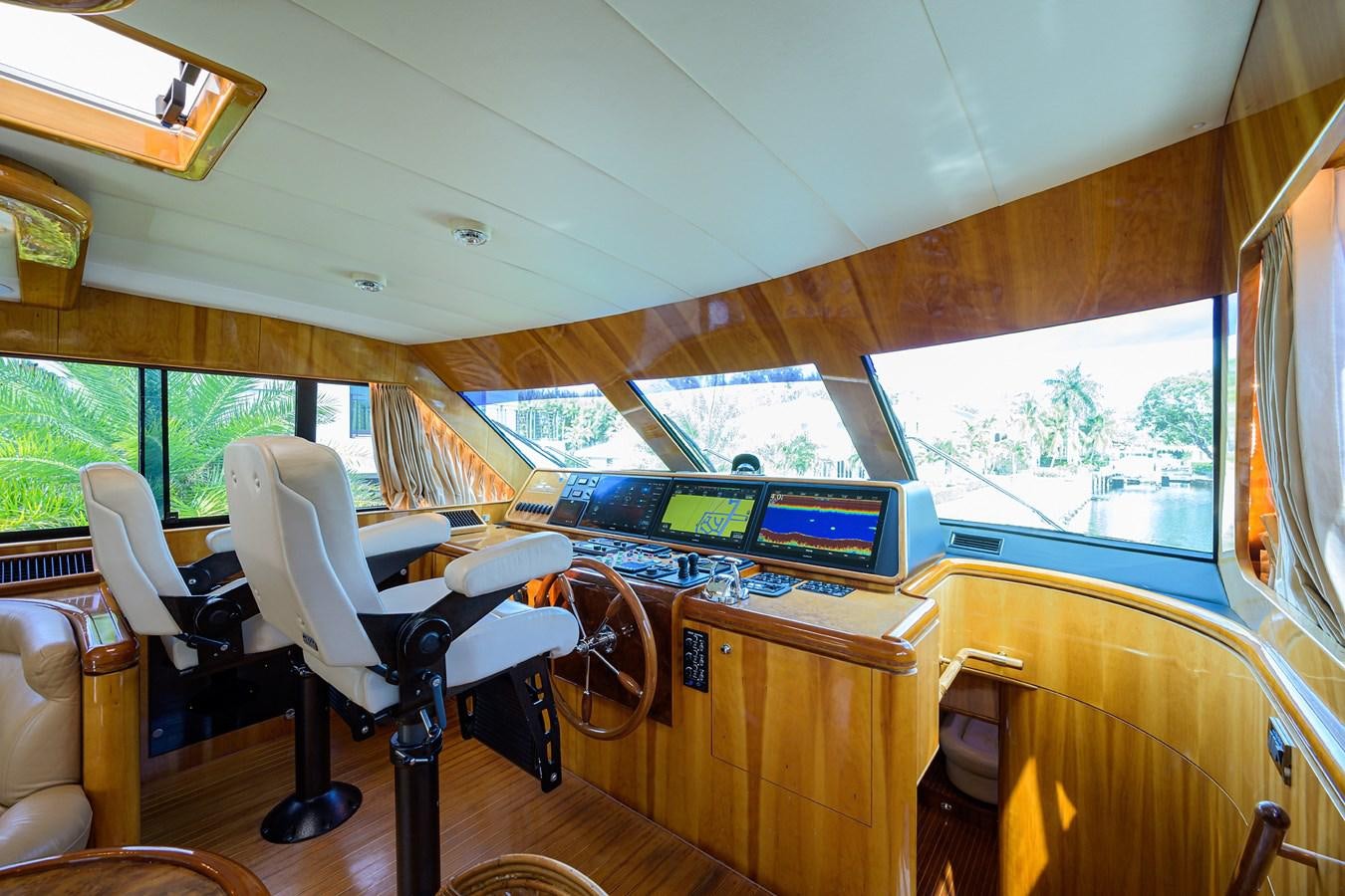 inside of a bus aboard 82 Yacht for Sale
