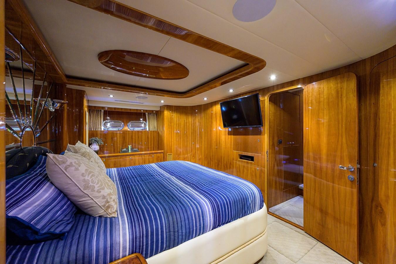 a cabin with a bed aboard 82 Yacht for Sale