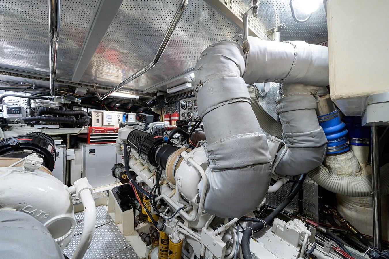 a machine with a large metal pipe aboard 82 Yacht for Sale