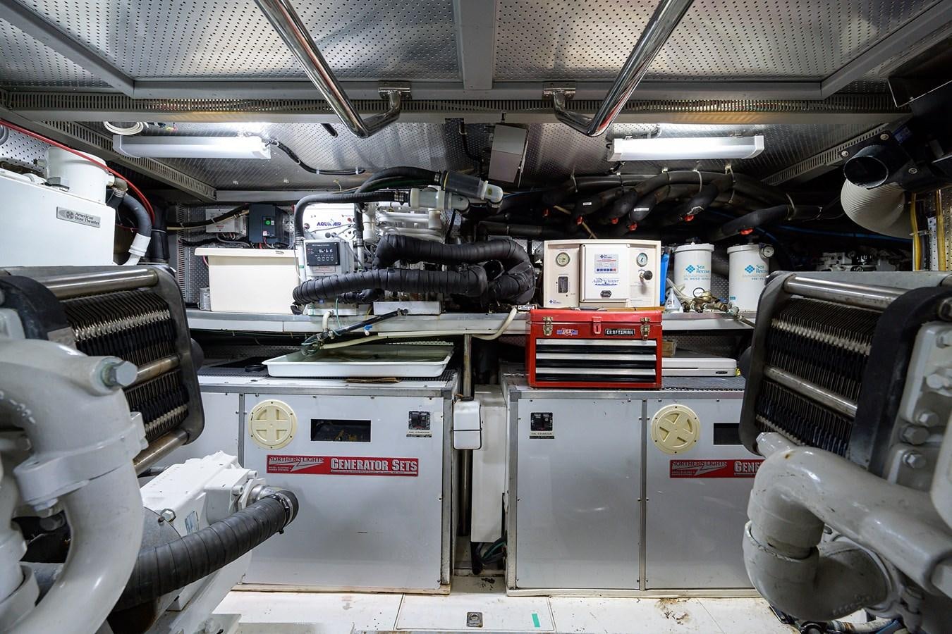 a machine with a large metal object aboard 82 Yacht for Sale