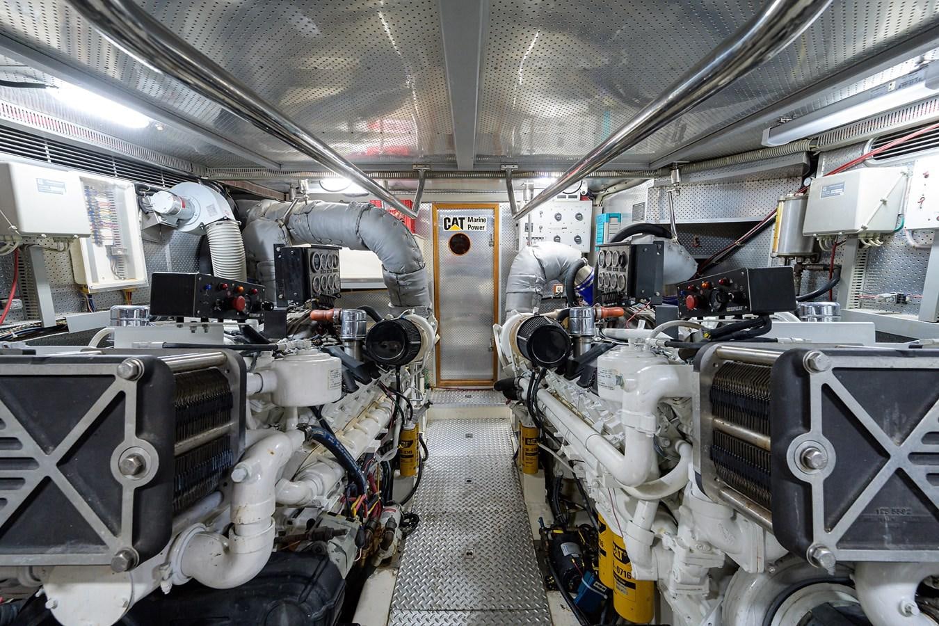 a room with machinery aboard 82 Yacht for Sale