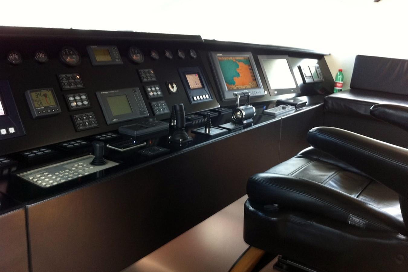 a room with many computers aboard MIKYMAR Yacht for Sale