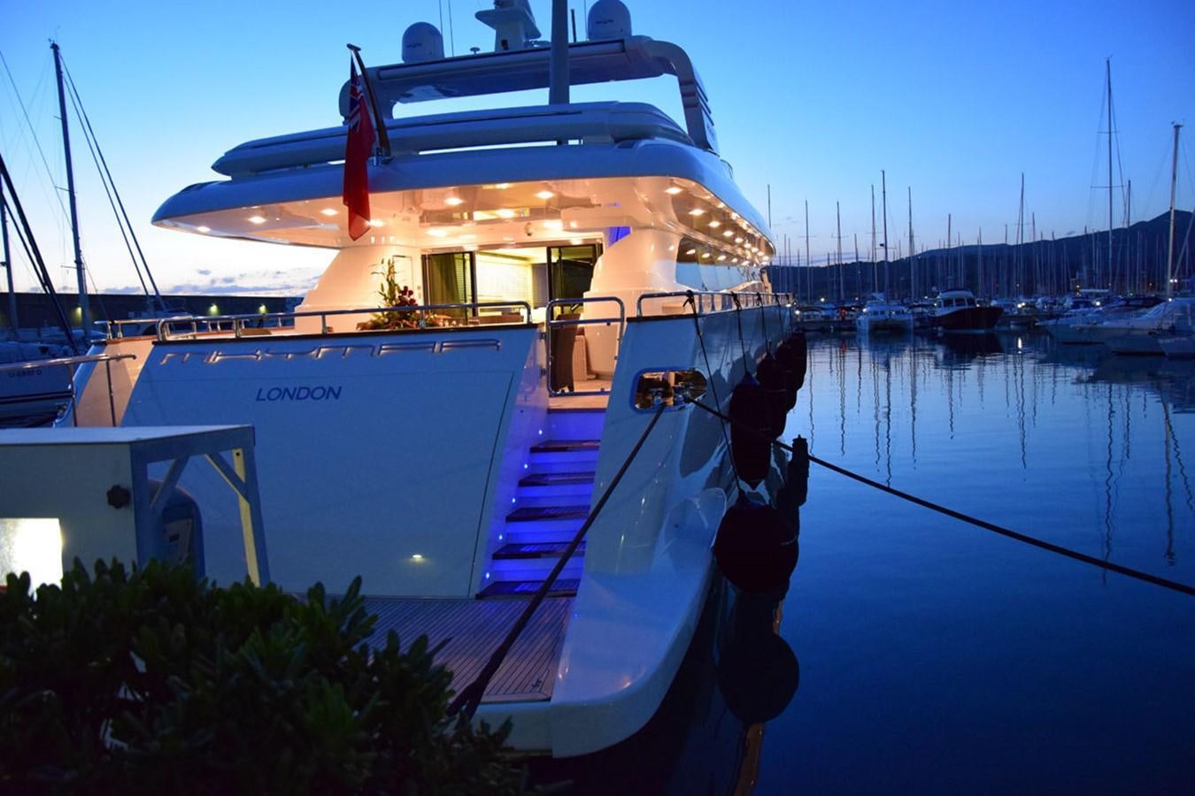 a boat in the water aboard MIKYMAR Yacht for Sale