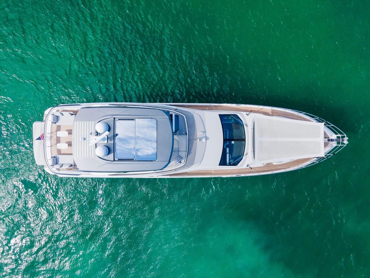 a small boat in the water aboard NENA Yacht for Sale
