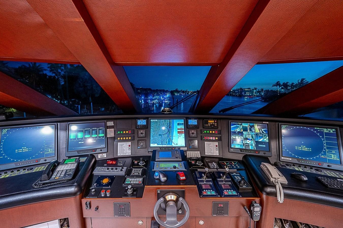 inside of a cockpit aboard LAGNIAPPE Yacht for Sale