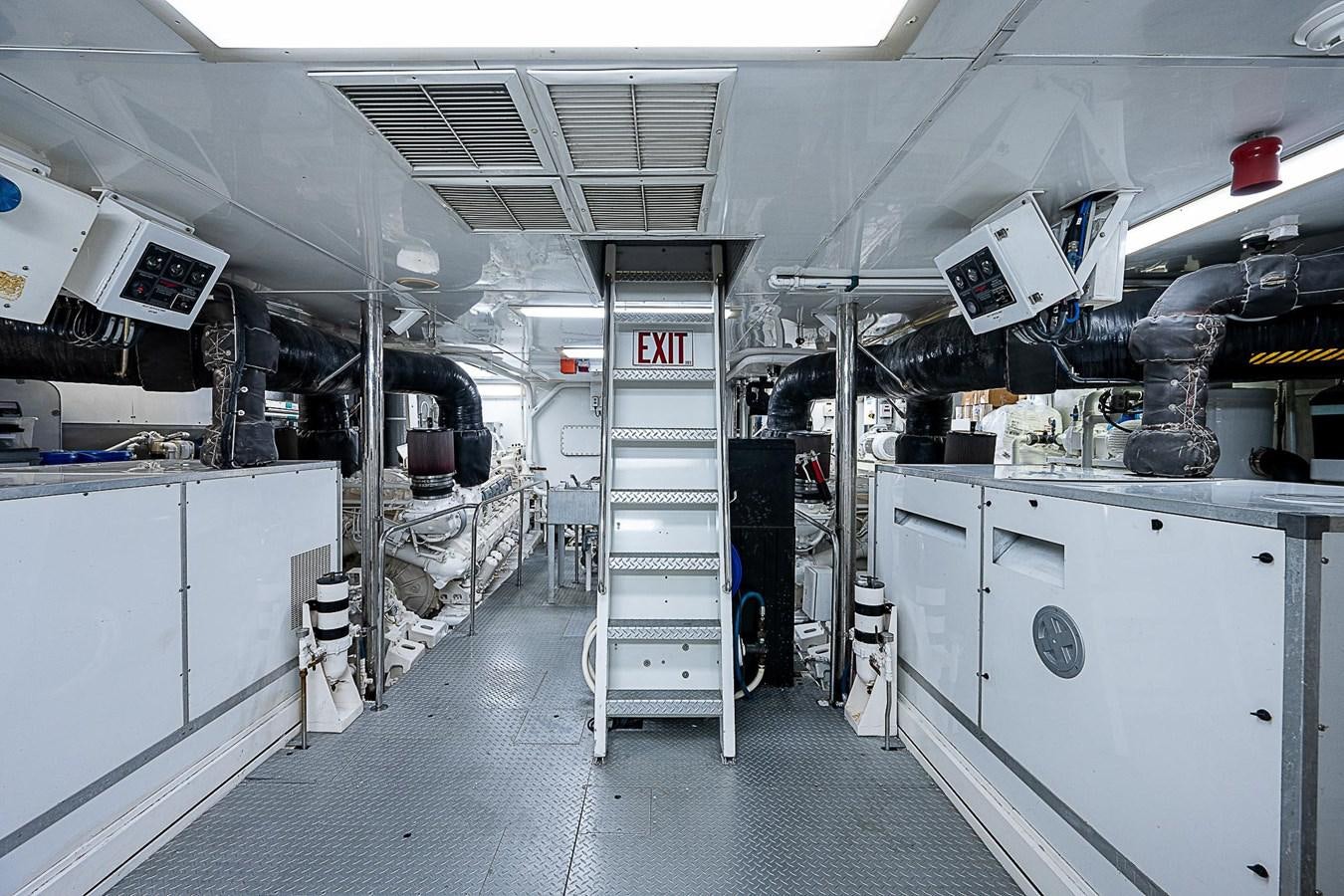 a room with white cabinets and white cabinets aboard LAGNIAPPE Yacht for Sale