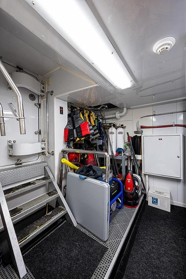 a room with equipment and equipment aboard LAGNIAPPE Yacht for Sale