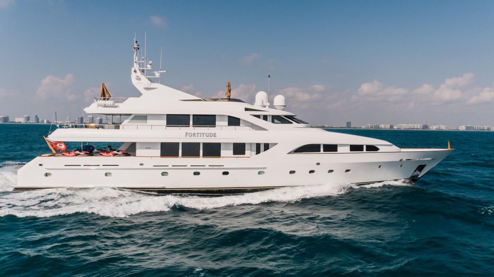 a white yacht in the water aboard LAGNIAPPE Yacht for Sale