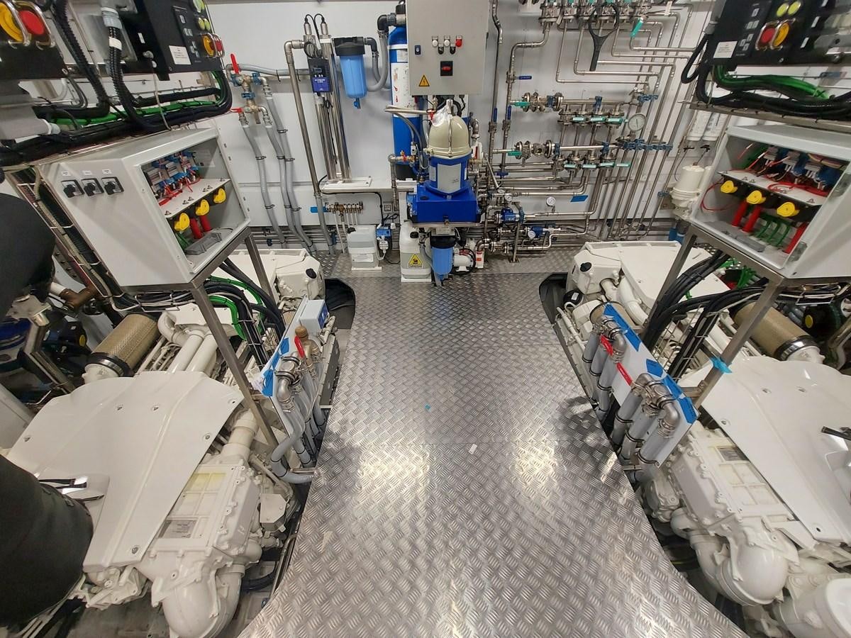 a factory with machinery aboard M 125 Yacht for Sale