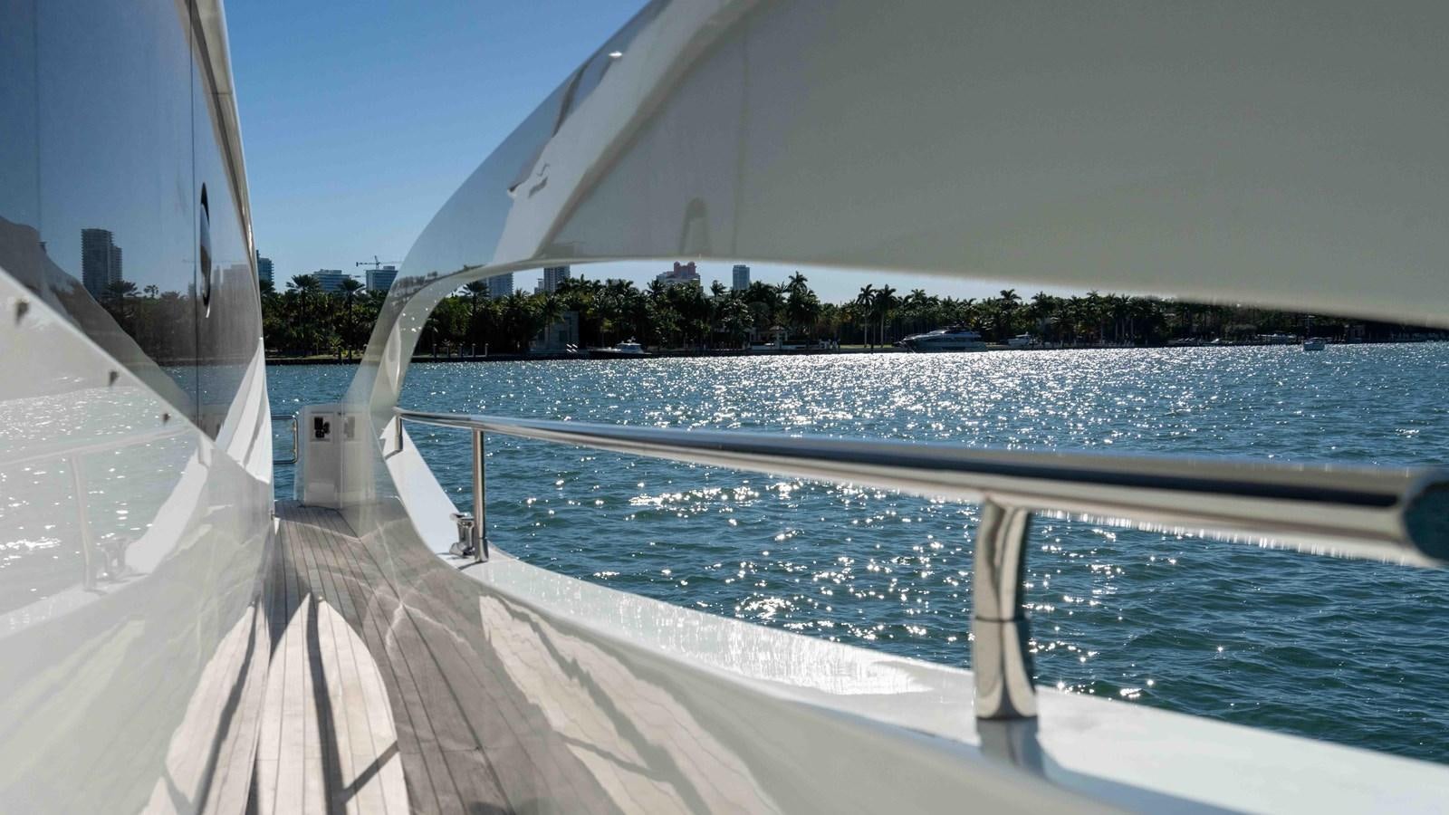 a view of a water body from a boat aboard ADONIS Yacht for Sale