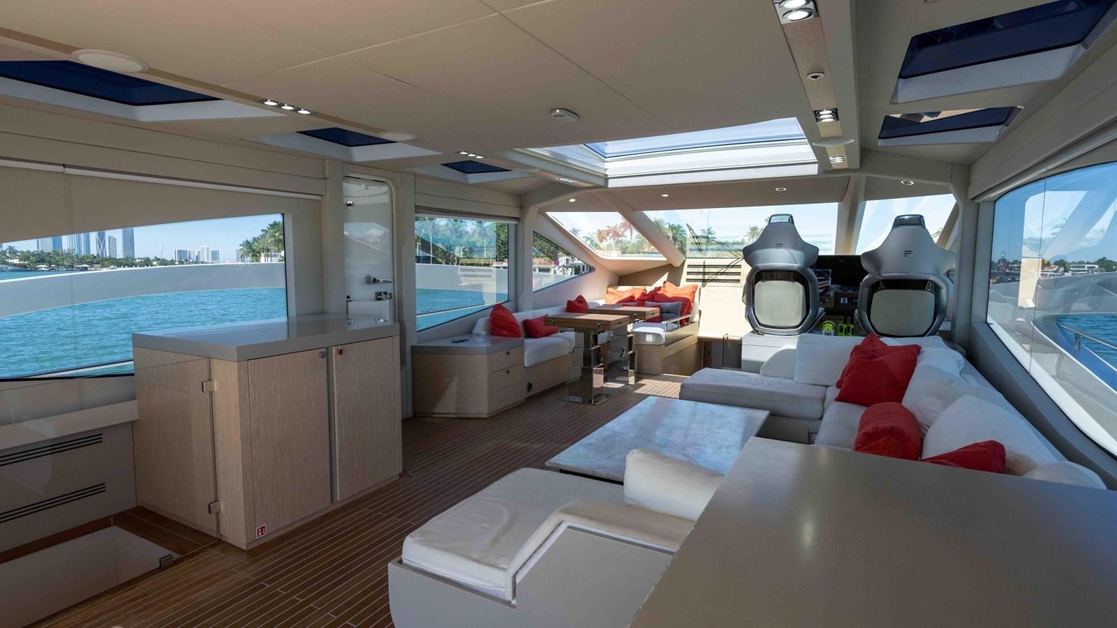 inside of a boat aboard ADONIS Yacht for Sale