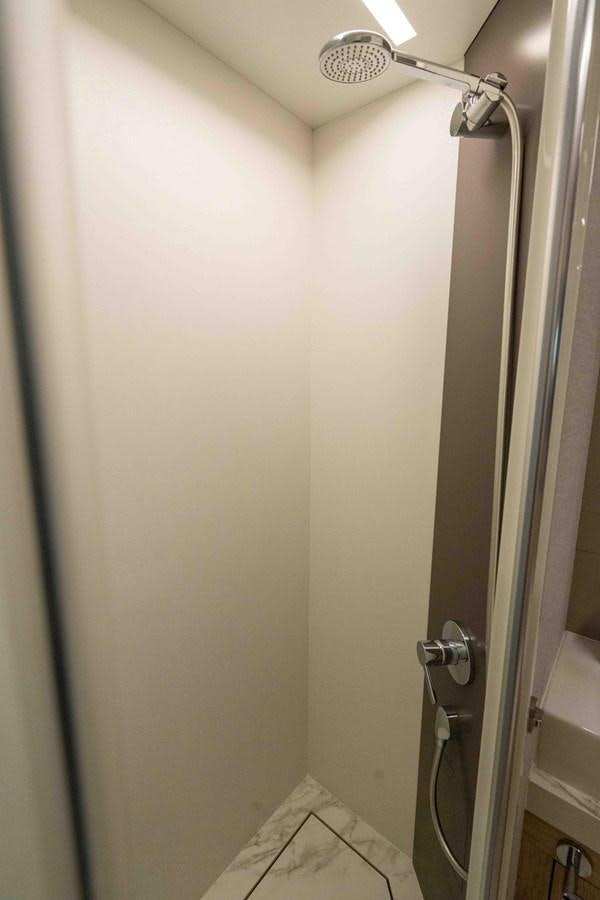 a shower with a light aboard ADONIS Yacht for Sale