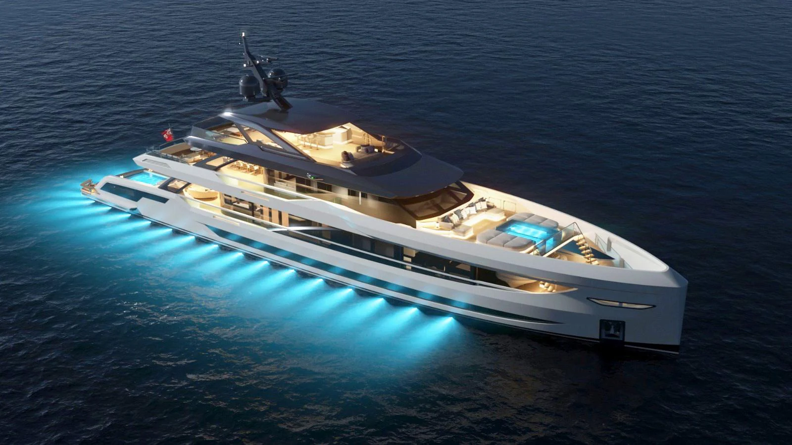 a boat in the water aboard LEGASEA Yacht for Sale