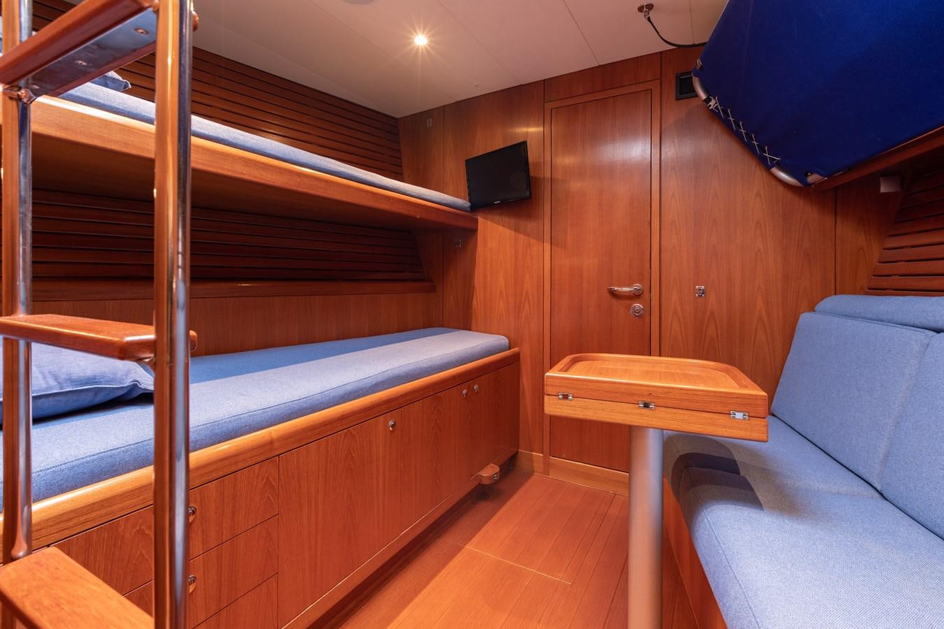 a room with bunk beds aboard NAZCA 2 Yacht for Sale