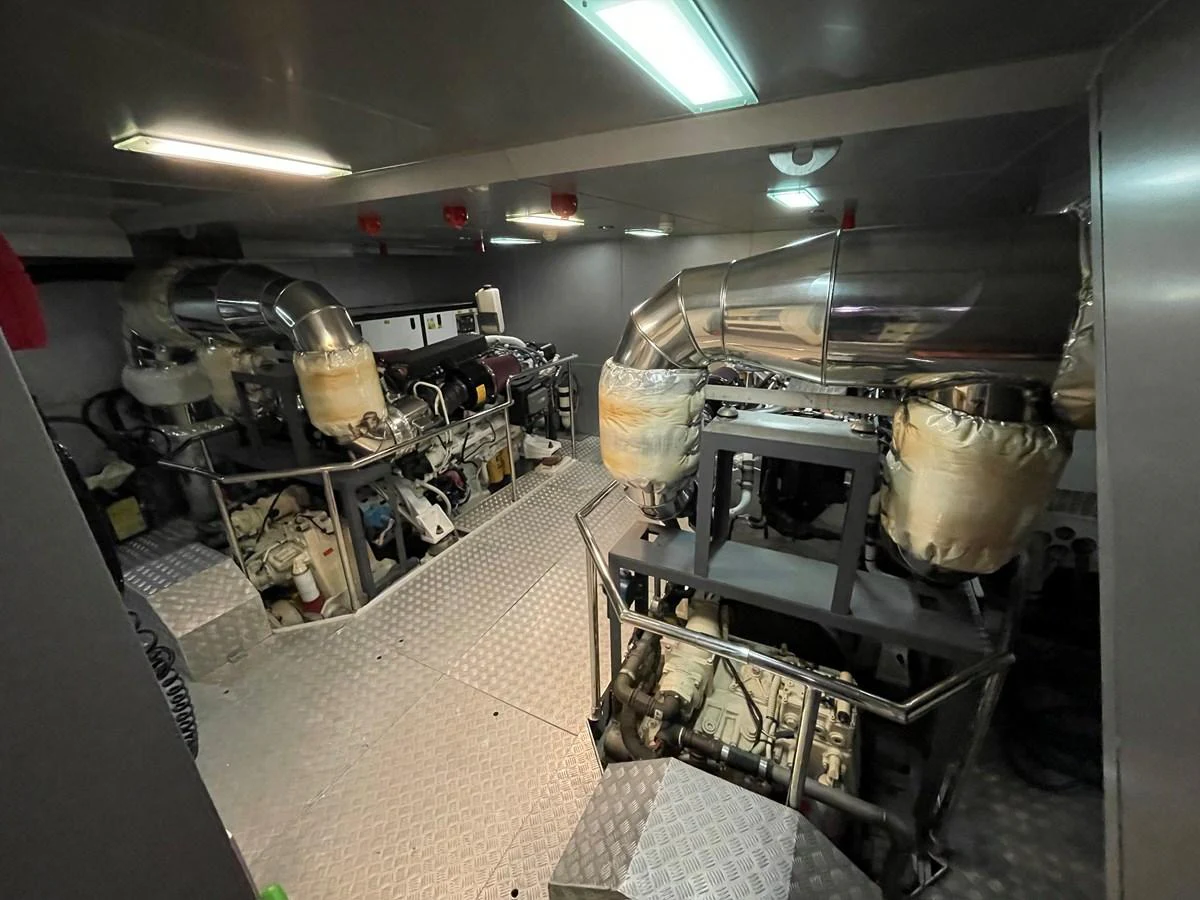 a room with machines and equipment aboard PENNON Yacht for Sale