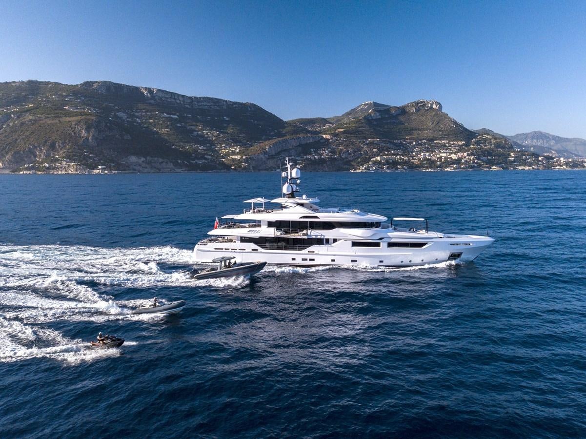 a boat on the water aboard AXIOS Yacht for Sale