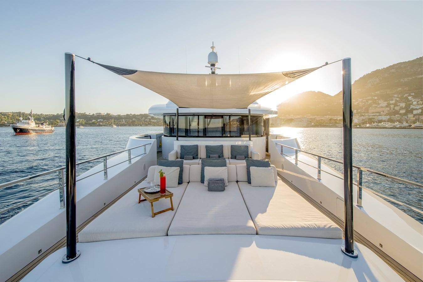 a boat on the water aboard AXIOS Yacht for Sale