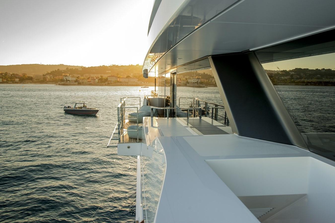 a boat on the water aboard AXIOS Yacht for Sale