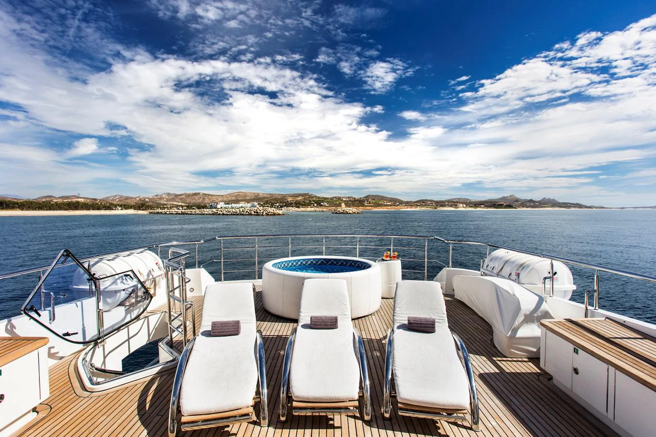a boat on the water aboard KOMOKWA Yacht for Charter