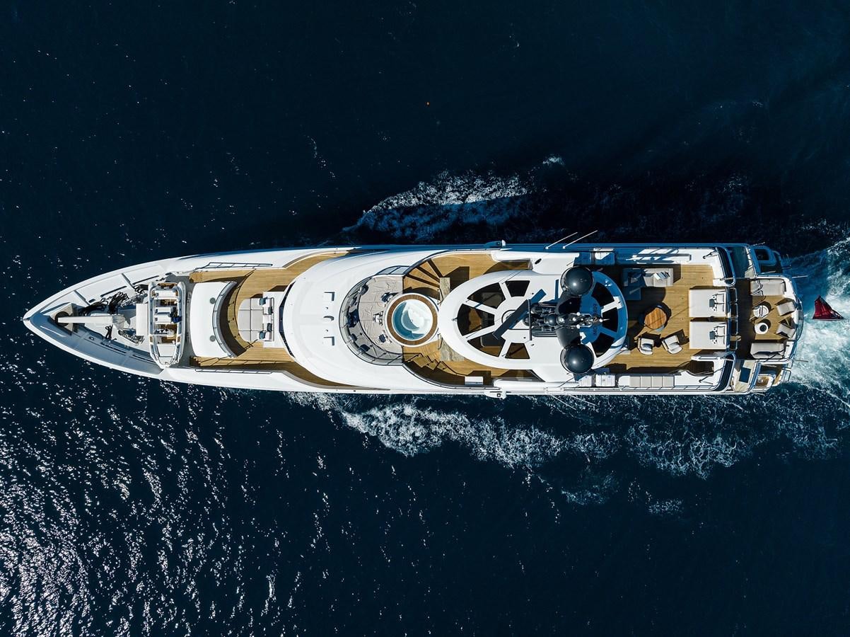 a space ship in outer space aboard SEANASH Yacht for Charter