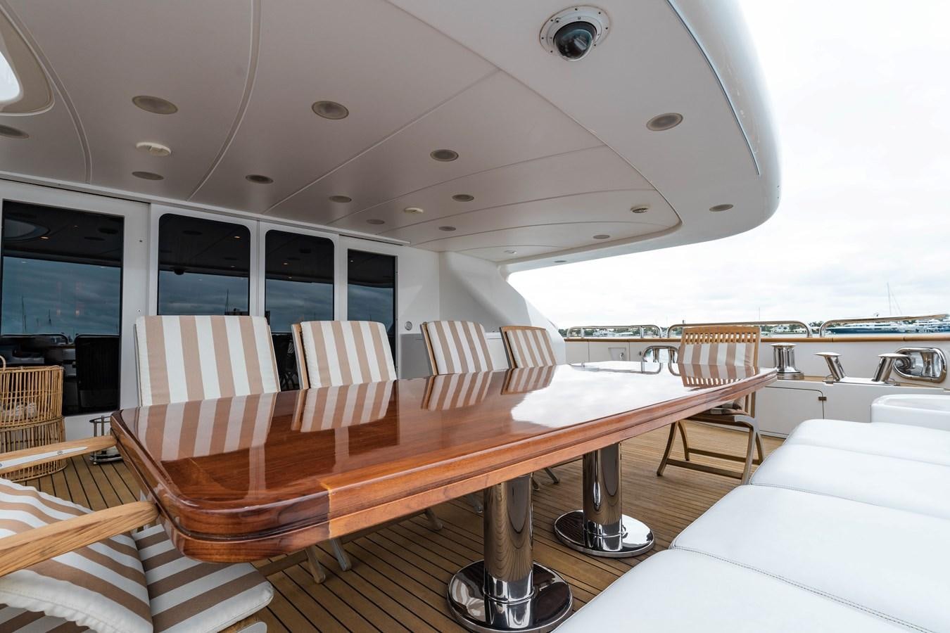 a table with chairs around it aboard ALEGRIA Yacht for Sale