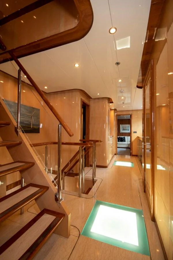 a pool in a room aboard KOMOKWA Yacht for Charter