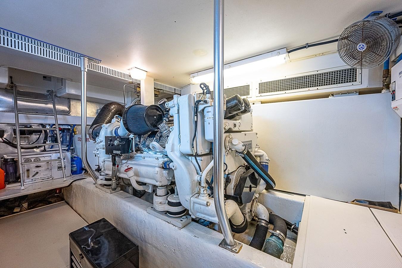 a room with machinery aboard THIS LITTLE PIGGY Yacht for Sale