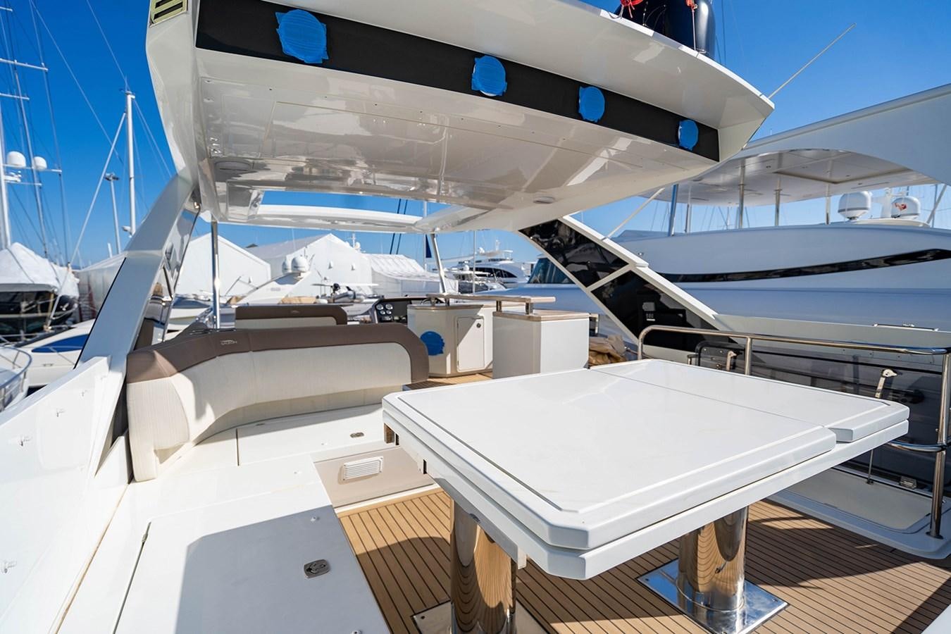 a row of yachts aboard AQUAMARINA Yacht for Sale