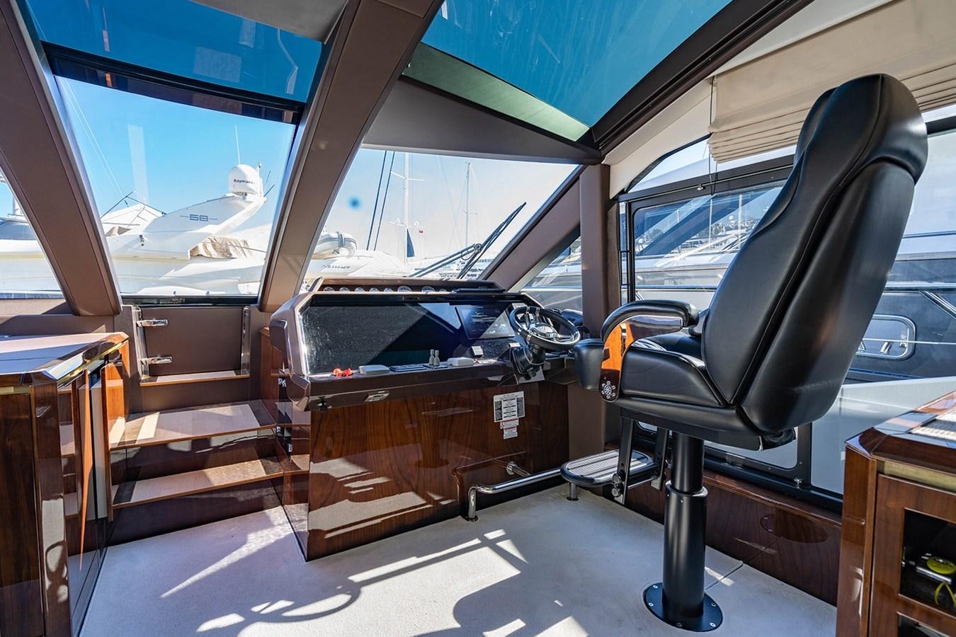 inside of a car aboard AQUAMARINA Yacht for Sale