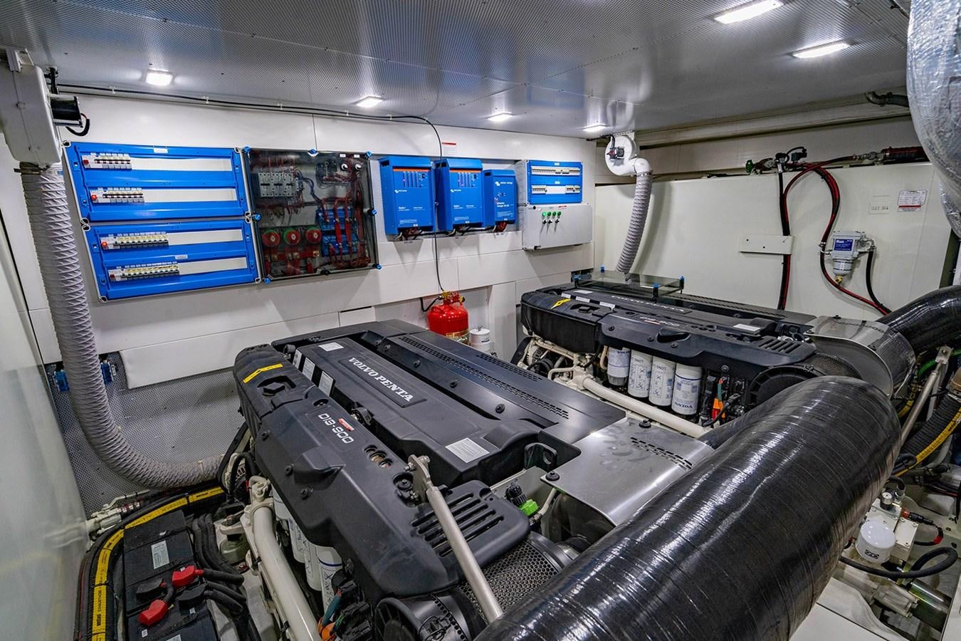 a machine with wires and equipment aboard AQUAMARINA Yacht for Sale
