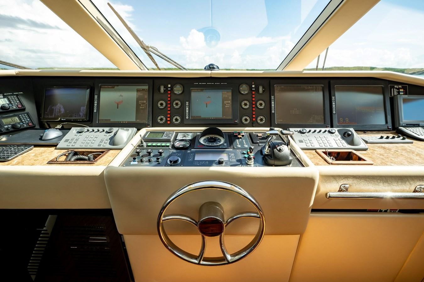 inside of a plane aboard GRADE I Yacht for Charter