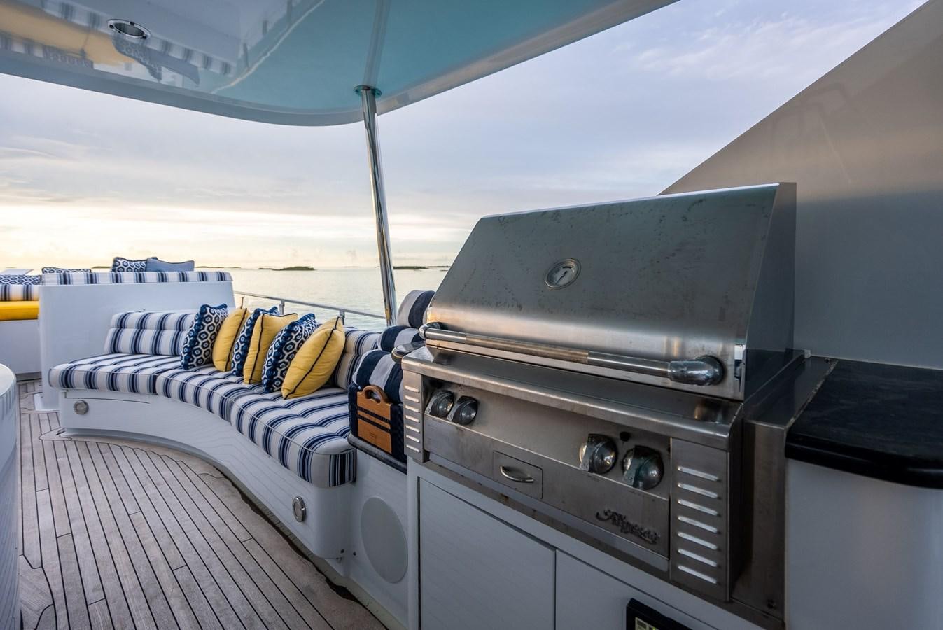 a large printer on a deck aboard GRADE I Yacht for Charter