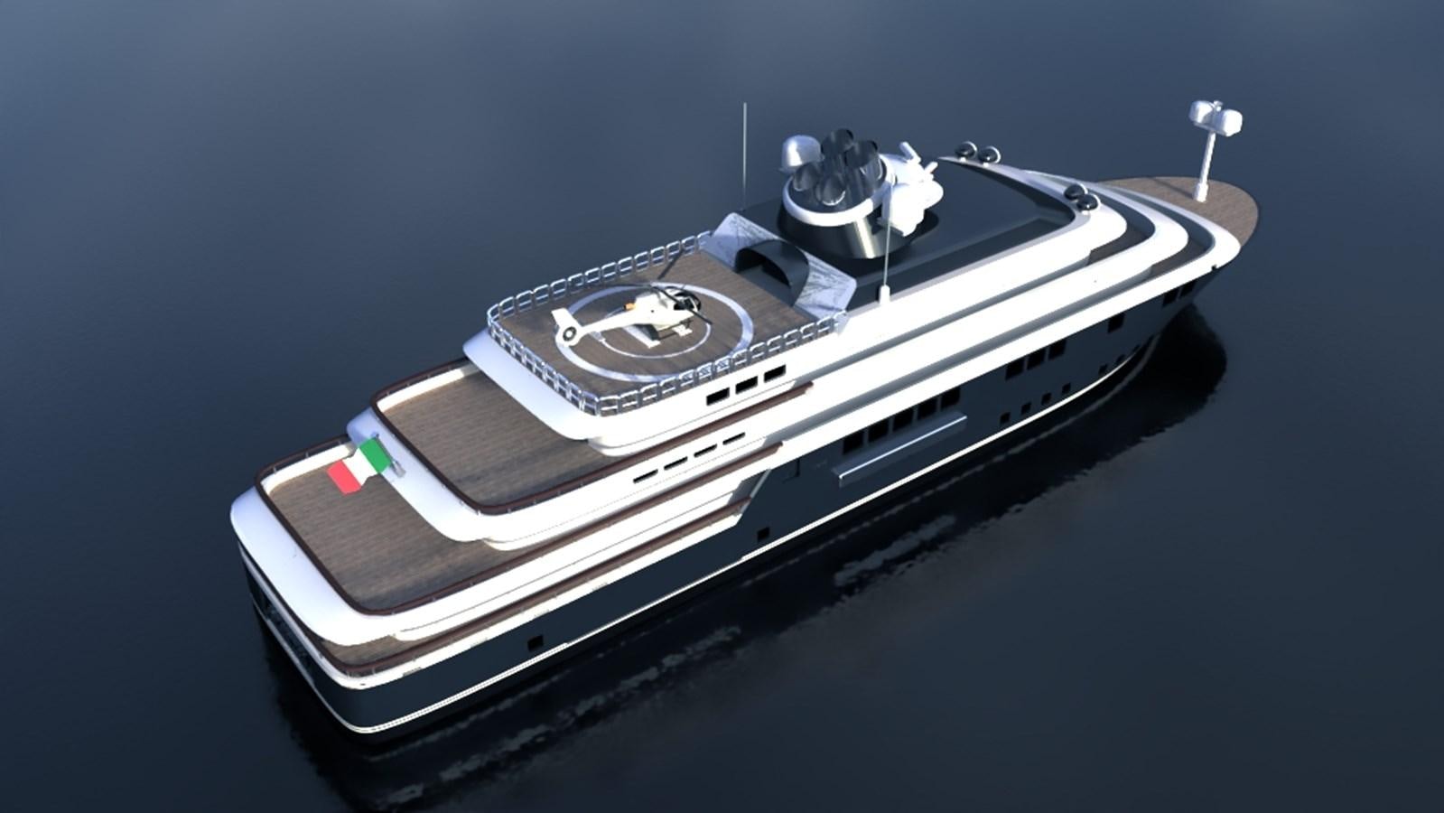 a model of a space ship aboard ANTARCTICA Yacht for Sale