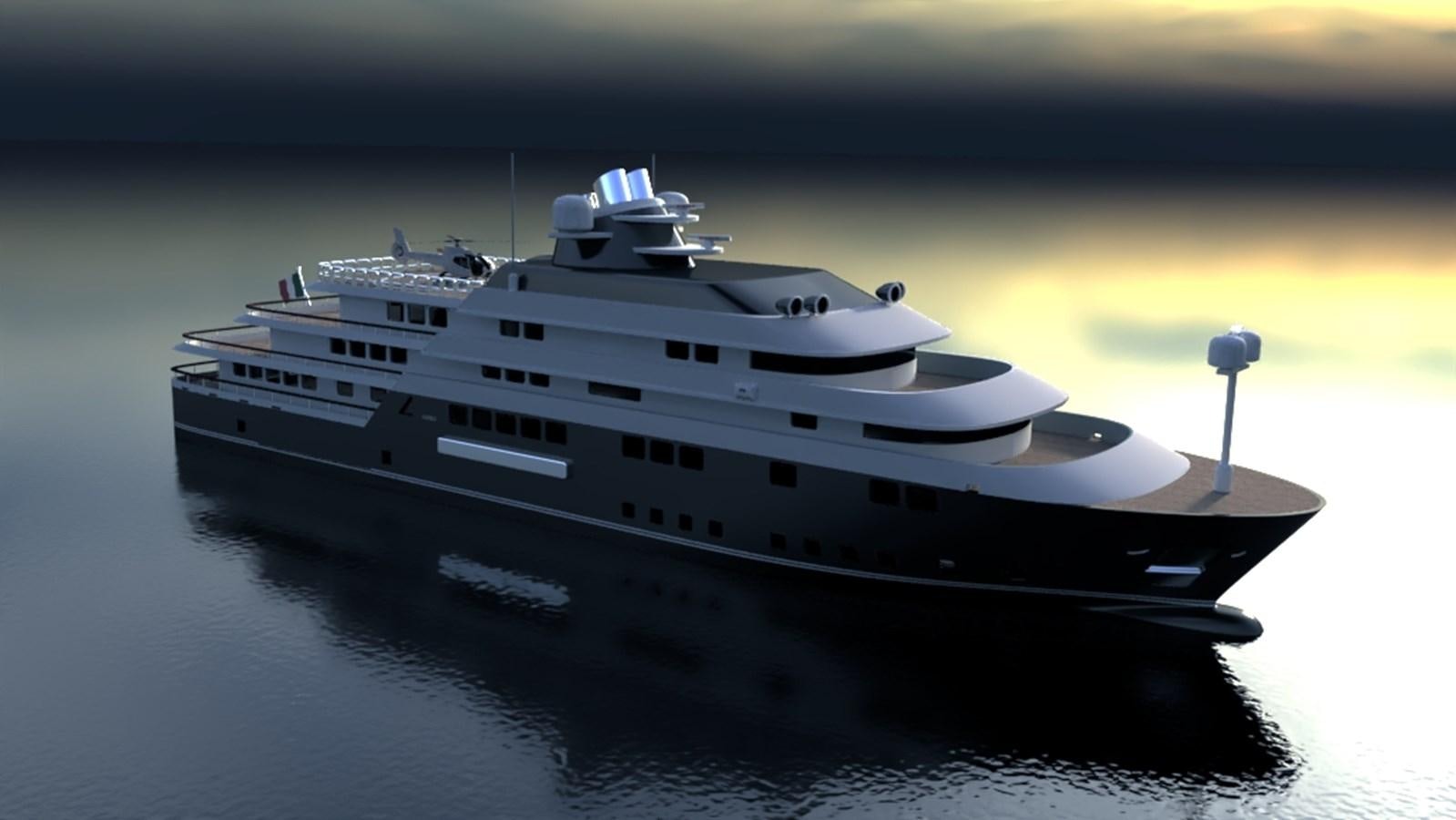 a white yacht in the water aboard ANTARCTICA Yacht for Sale