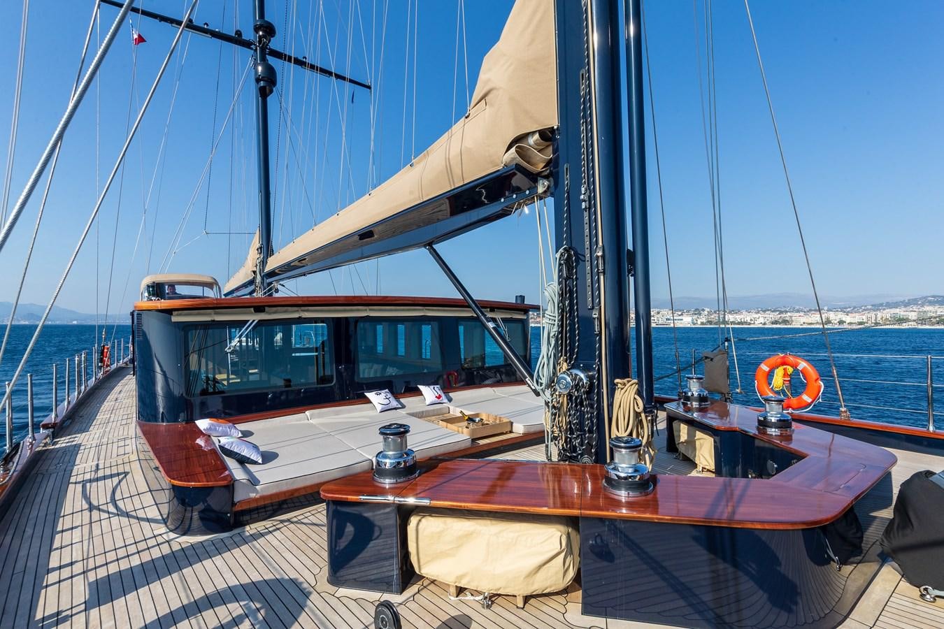 a boat on the water aboard MITI ONE Yacht for Charter