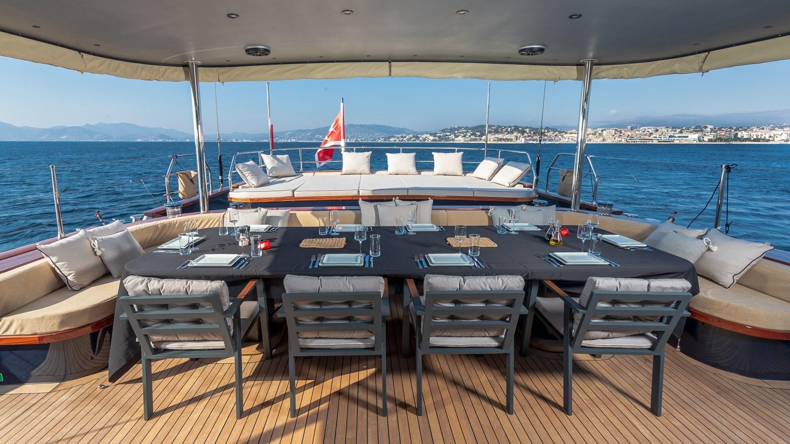 a boat on the water aboard MITI ONE Yacht for Charter