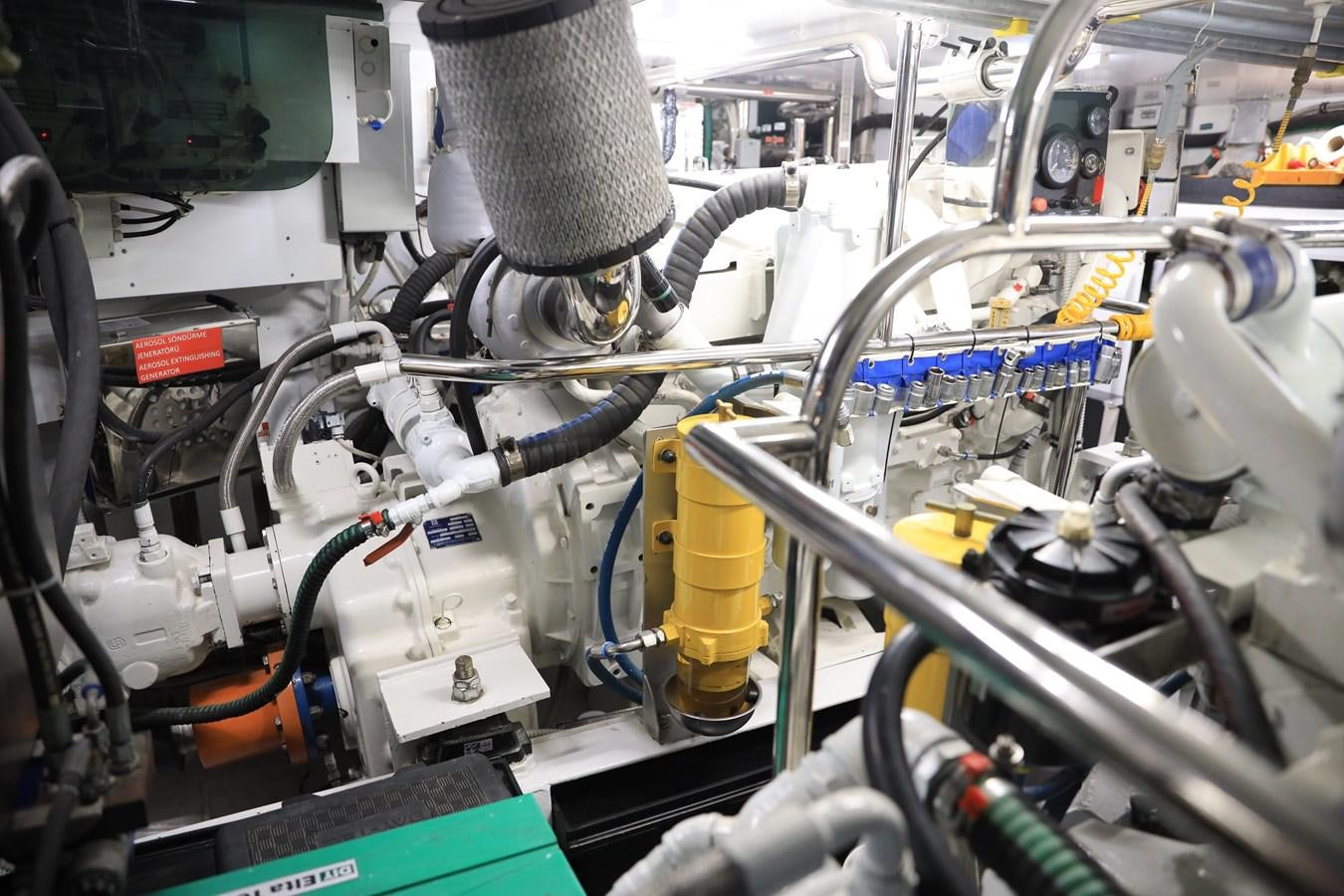 a close-up of a machine aboard OFELIA Yacht for Sale