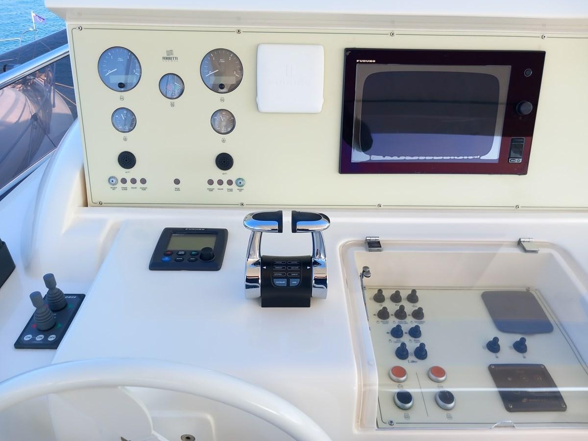 a white machine with buttons and a screen aboard ALIN Yacht for Sale